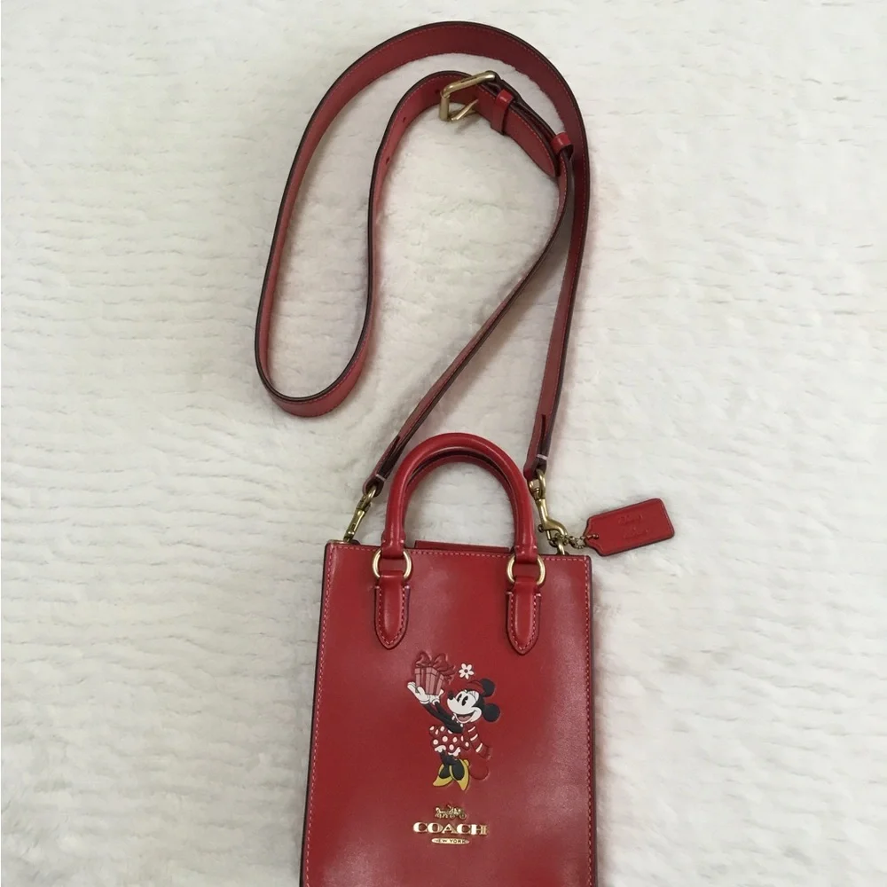Coach And Disney Bags Disney X Coach North South Mini Tote With Minnie Mouse